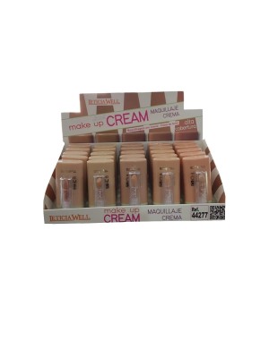 Maquillaje crema alta cobertura