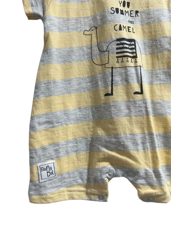 Pelele Manga camello