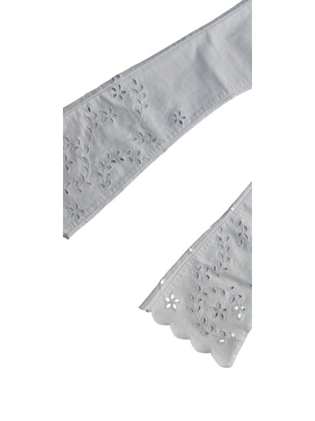 Jeans campana brocado