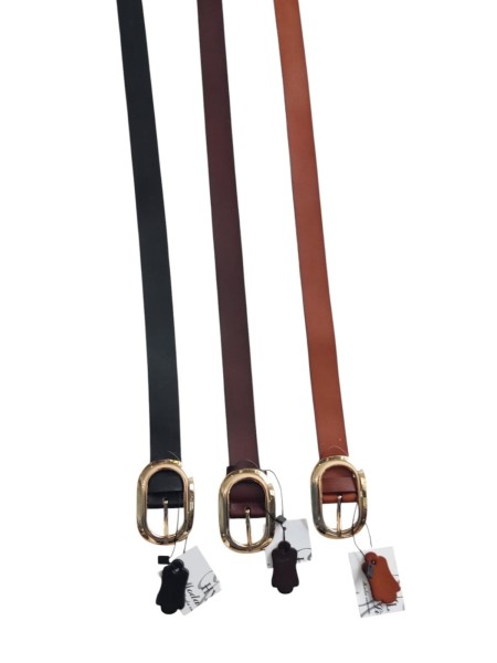 Cinturón piel ovalo 2