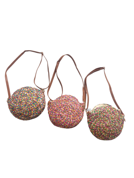 Bolso natural multicolor