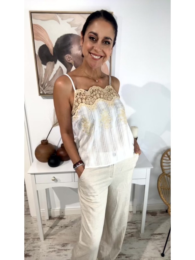 Top Alma bordado