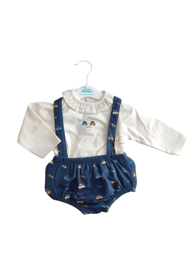 Conjunto ranita con tirantes Beep