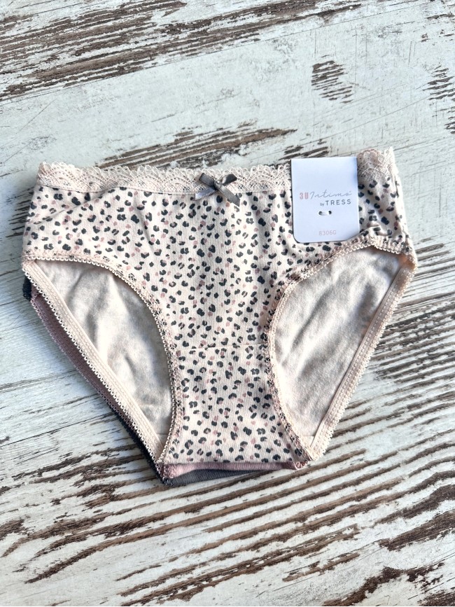 Pack 3 bragas niña animal print