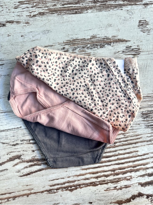 Pack 3 bragas niña animal print