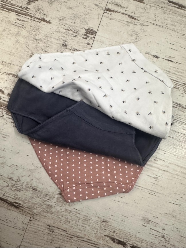 Pack 3 bragas niña love