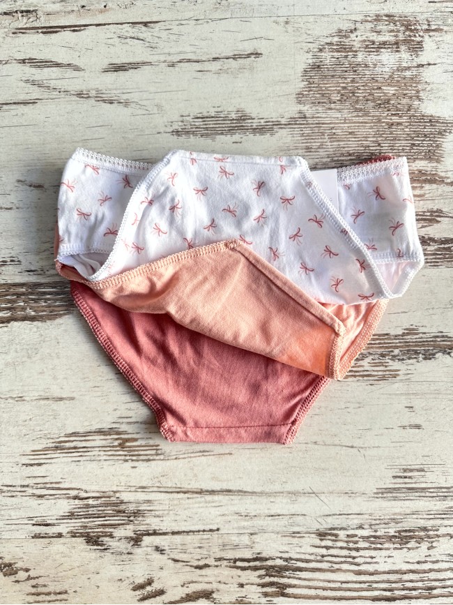 Pack 3 bragas niña lazo