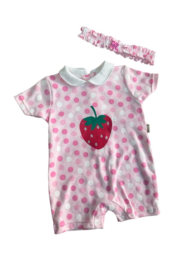 Conjunto niña fresa