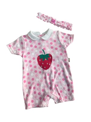 Conjunto niña fresa