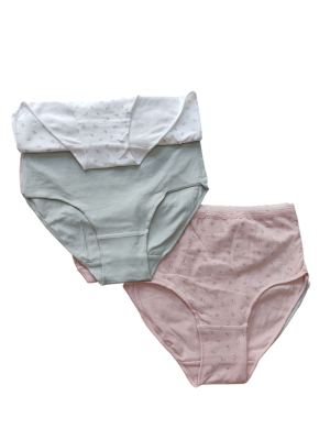 Pack tress bragas altas florecillas