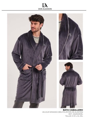 Bata larga hombre Don Algodón