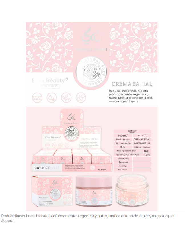 Crema facial Esencia árabe