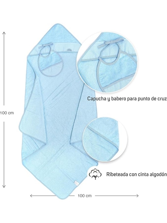 Capa de baño punto de cruz