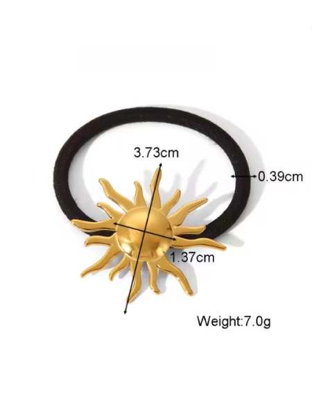 Gomillas del pelo figuras doradas 2