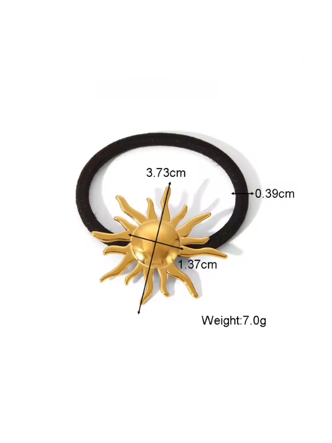 Gomillas del pelo figuras doradas