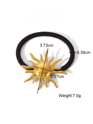 Gomillas del pelo figuras doradas