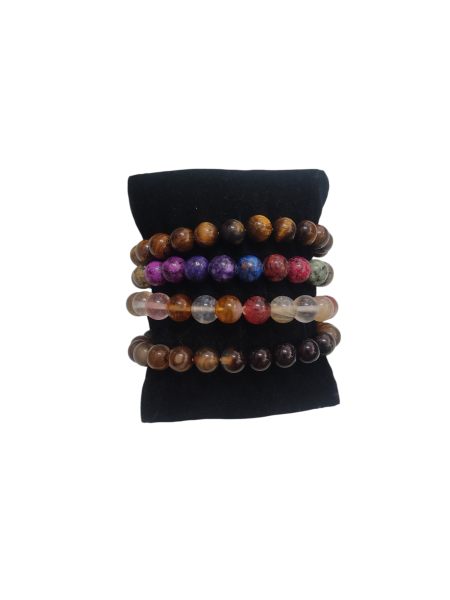 Pulseras bolas piedras