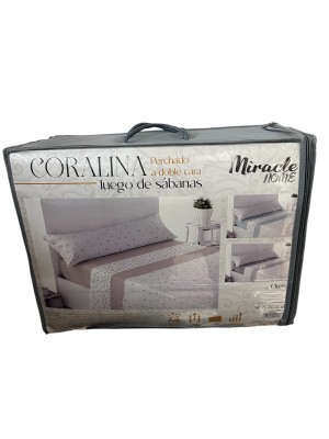 Sábana coralina Otero Miracle Home 150cm