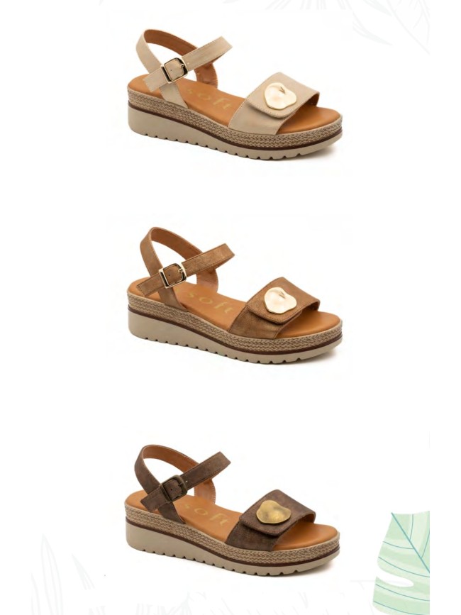 Sandalia cuña Mysoft