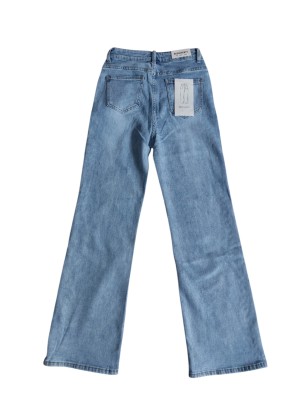 Jeans wide leg tachuelas