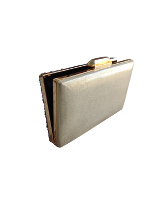Bolso Clutch piedrecitas de colores
