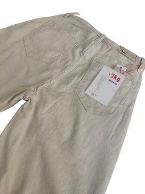 Jeans rectos desflecados