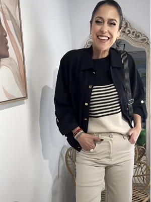 Jeans rectos estrella trasera