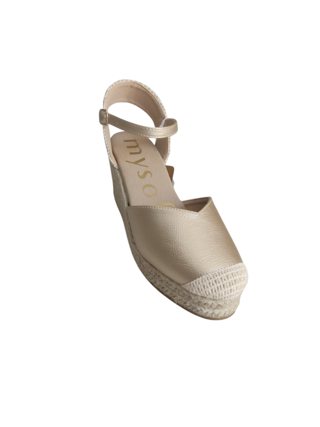 Esparteña dorada Mysoft