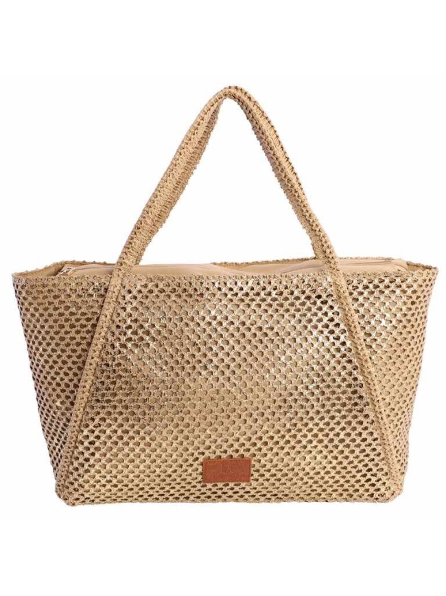 Bolso maxi Don Algodón rafia