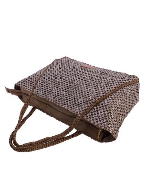 Bolso maxi Don Algodón rafia