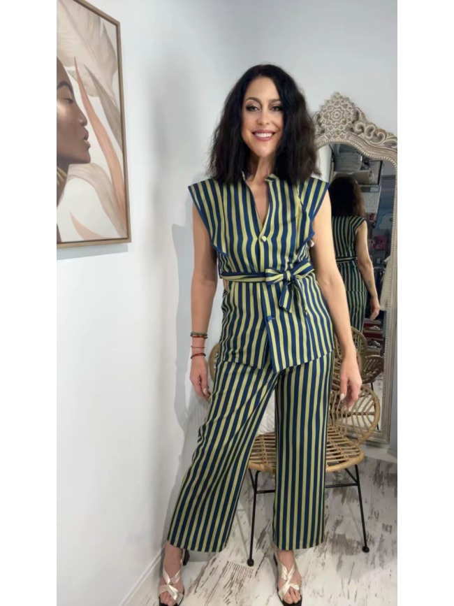 Conjunto Leticia rayas