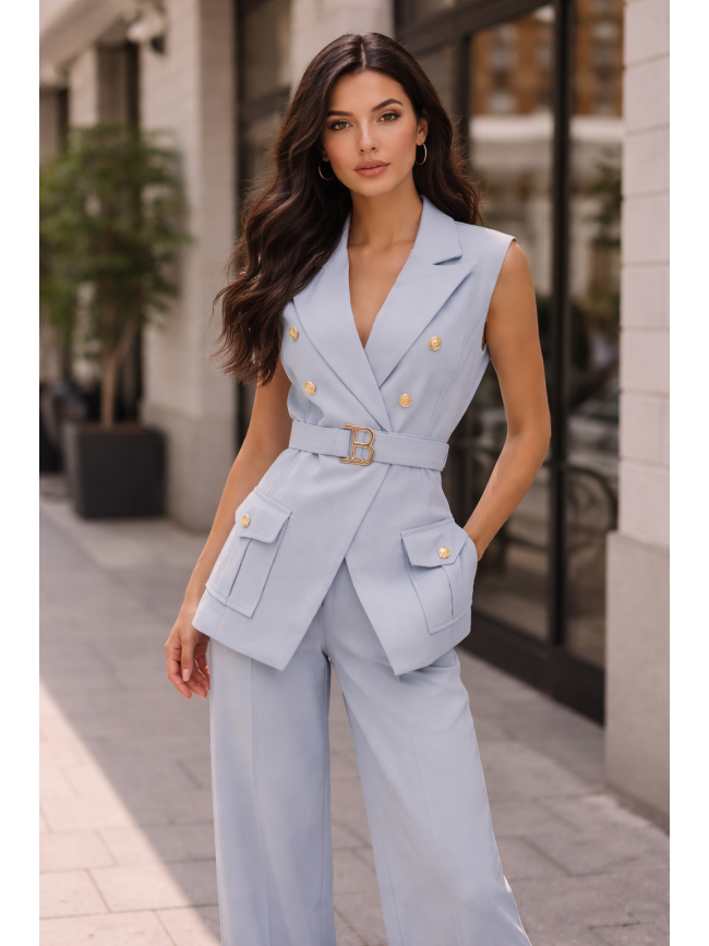 Conjunto chaqueta desmangada Mireia