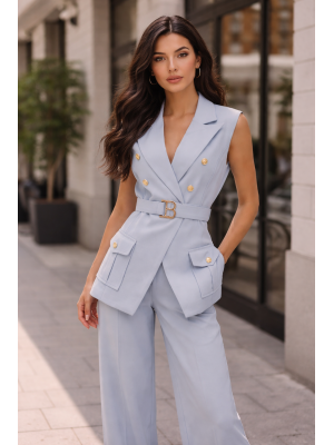 Conjunto chaqueta desmangada Mireia