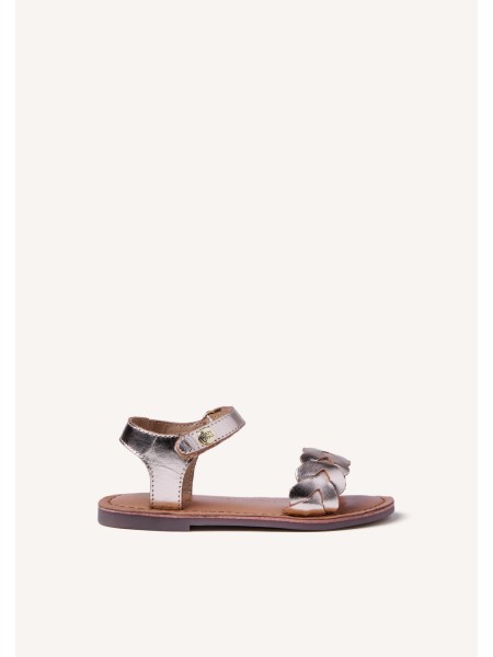 Sandalia Kinshasa niña piel trenzada Gioseppo