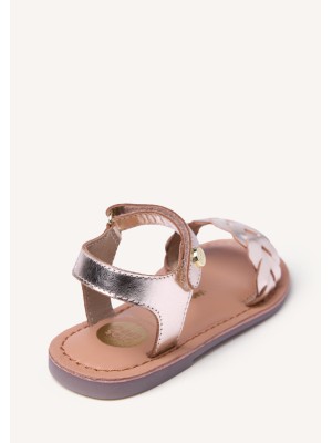 Sandalia Kinshasa niña piel trenzada Gioseppo