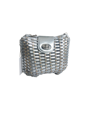 Bolso cesta metalizado