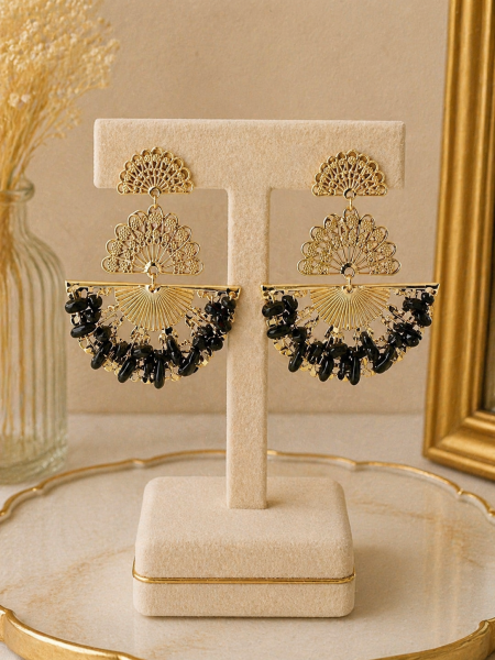 Pendientes abanico