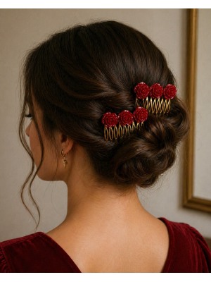 Peinecillo triple rosa