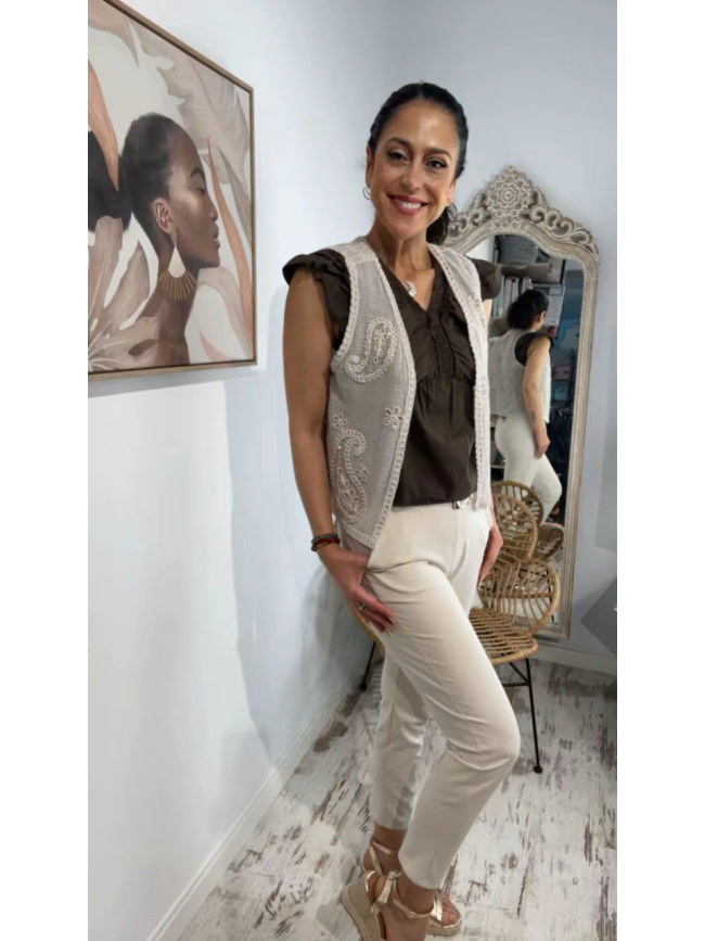 Blusa Gia volantes