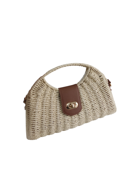 Bolso cesta natural