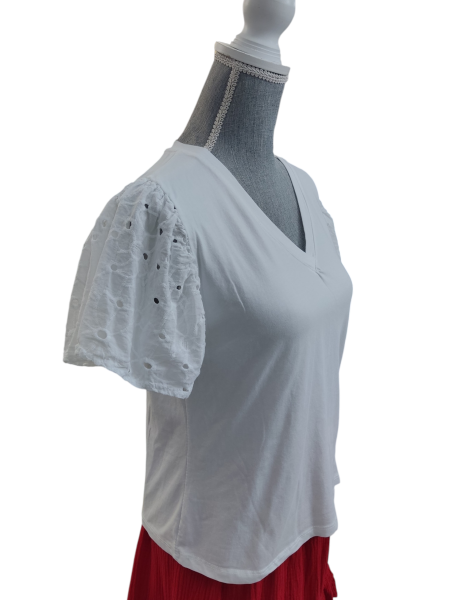Camisetas básicas volante en manga 2