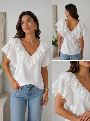 Camiseta Amina volantes