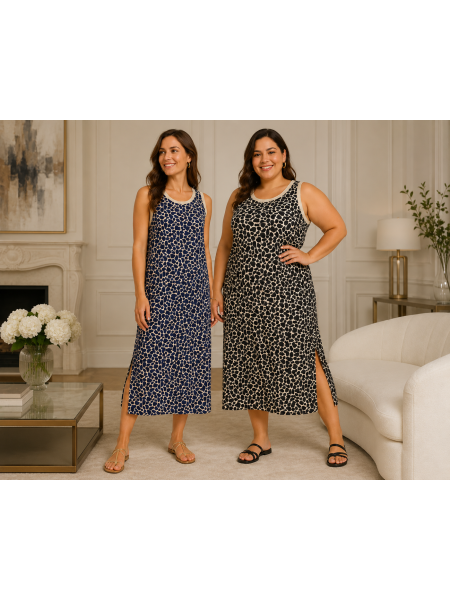Vestido licra animal print