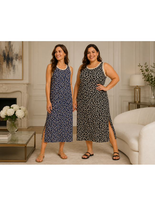 Vestido licra animal print