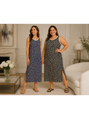 Vestido licra animal print