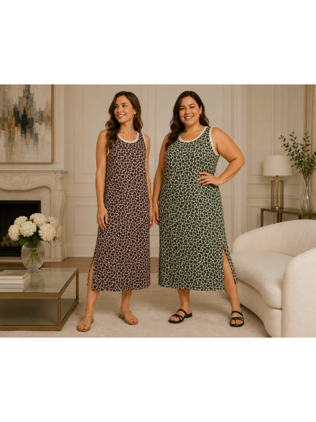 Vestido licra animal print 2