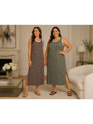 Vestido licra animal print