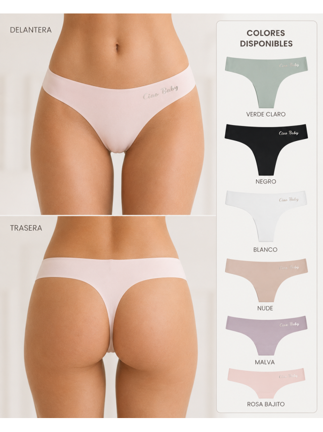 Tanga Ciao Baby sin costuras