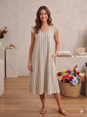Vestido Laura rayas