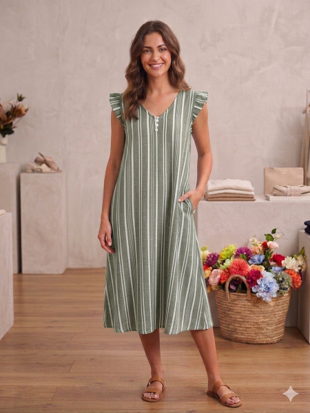 Vestido Laura rayas 2